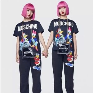 H&M x Moschino Mickey Mouse Black T-shirt size S